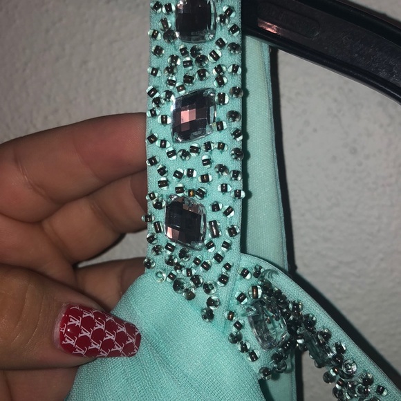 Long Dress Mint/Blue/Aqua/Turquoise Blue - Picture 2 of 5